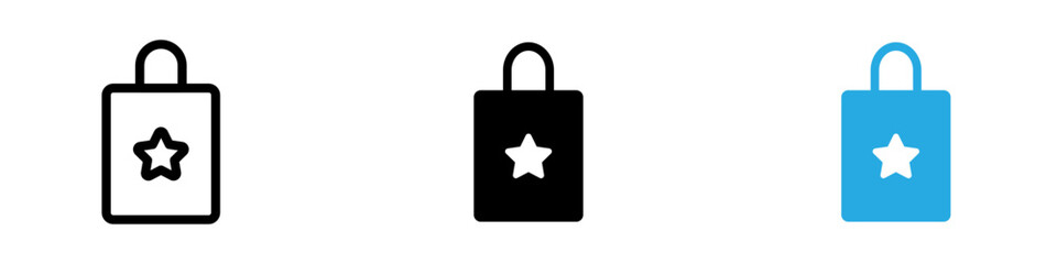 Bags Shopping icon thin line illustration