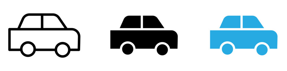 Car Icon thin line illustration