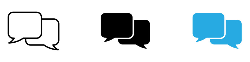 Chat Icon thin line illustration