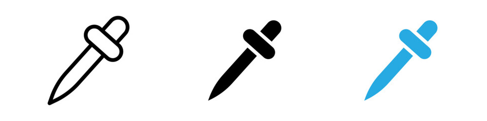 Eye Dropper Icon thin line illustration