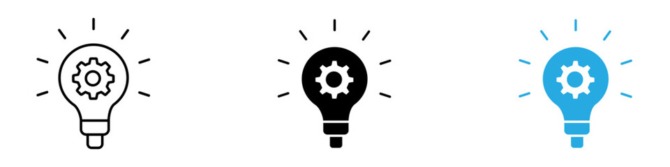 Idea icon thin line illustration