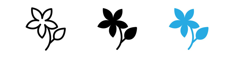 Jasmine icon thin line illustration