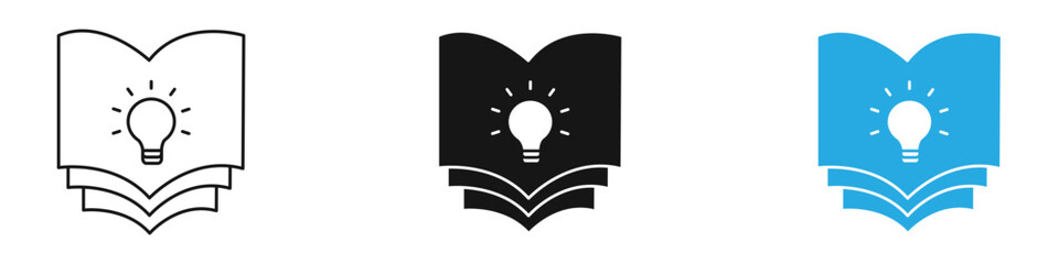 Knowledge icon thin line illustration