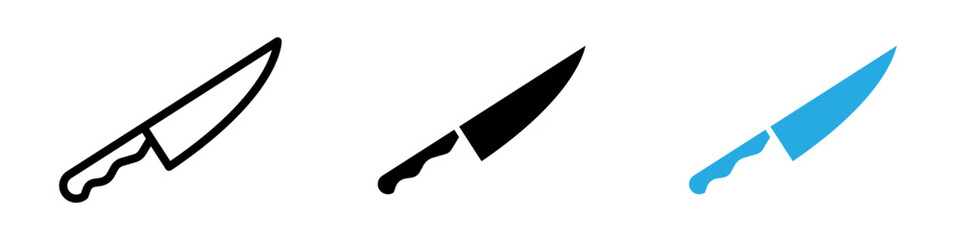 knife icon thin line illustration