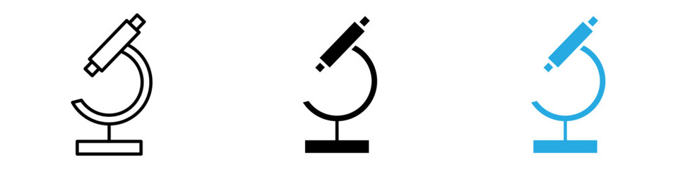 Microscope Icon thin line illustration