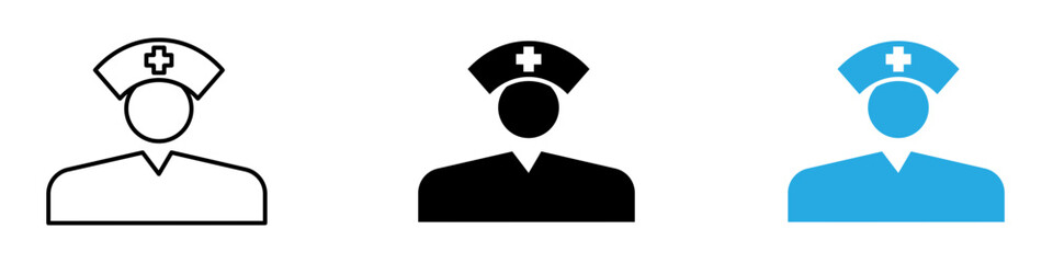 Nurse Icon thin line illustration