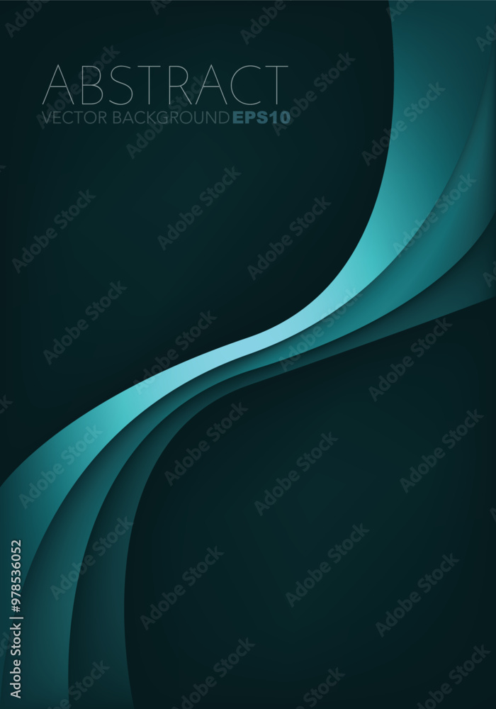 Poster graphic vector curve line overlap background for text and message design