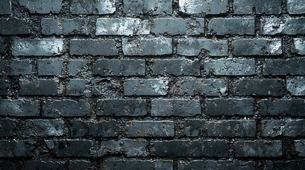 Naklejka premium Gray Bricked Wall Texture : Generative AI