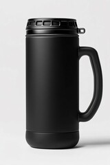 Yeti Rambler with a solid matte black color I