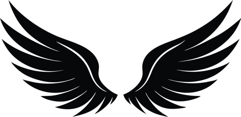 Obraz premium Stunning wings illustration on clean white background vector graphic 