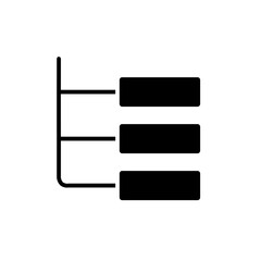 Fototapeta premium technology glyph icon