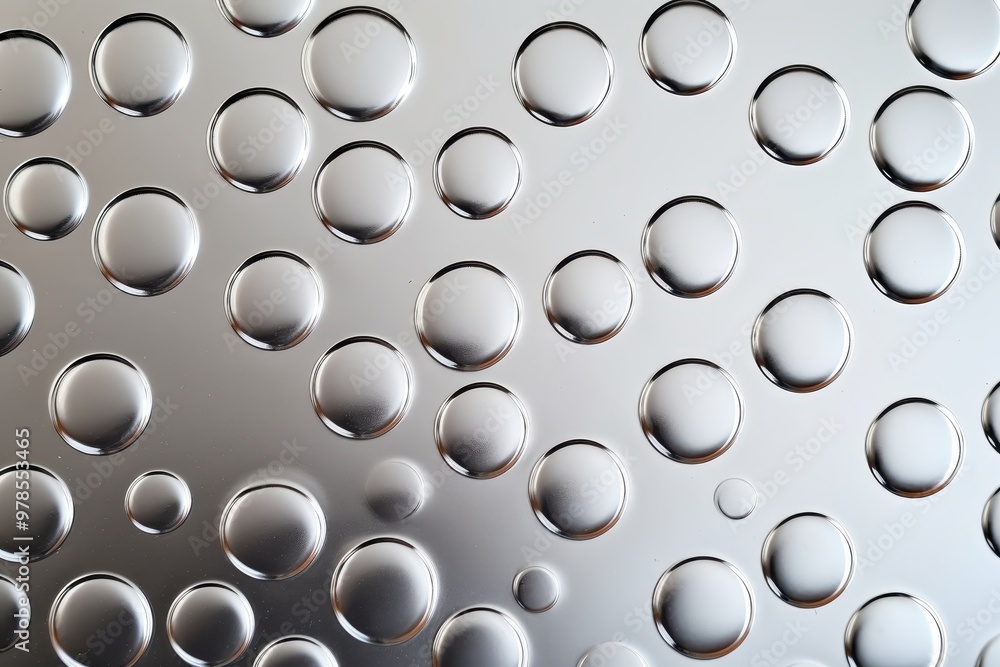 Poster abstract silver circles pattern texture background