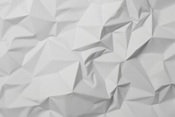 Fototapeta premium White Paper Texture background crumpled rough effect. Crumpled translucent white paper abstract shape background with space for text