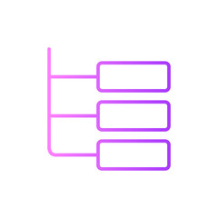 Fototapeta premium technology gradient icon