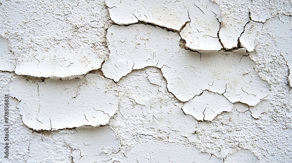 Poster White Dusty Distressed Background Texture : Generative AI
