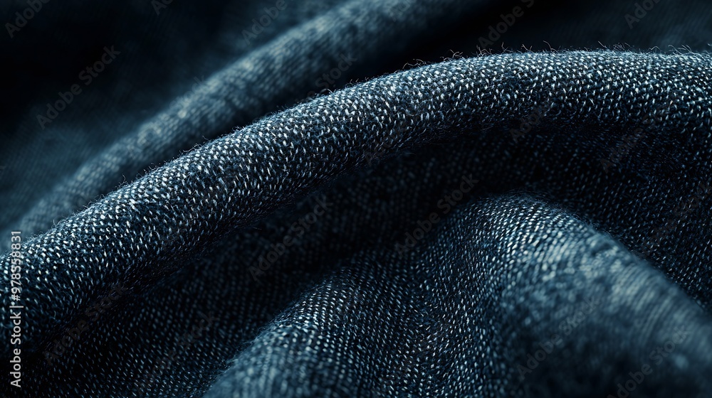 Aufkleber Rough Fabric Texture Pattern Background : Generative AI