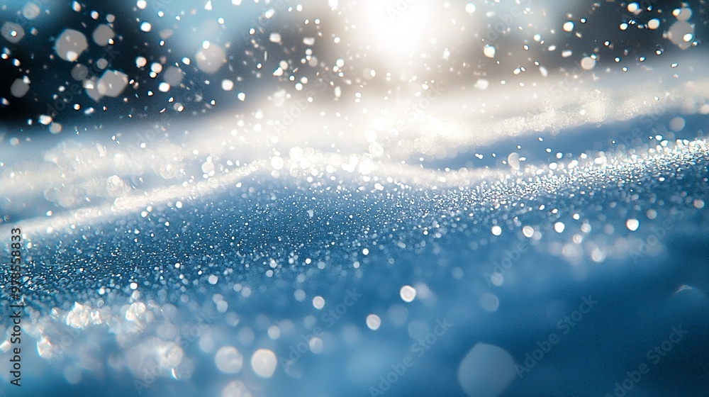 Aufkleber falling snow vector background in eps 10 : generative ai