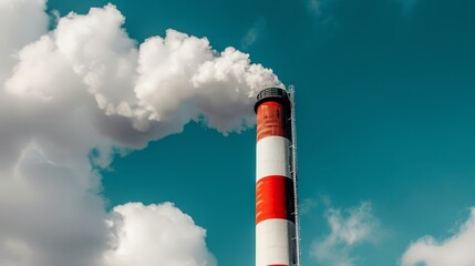 Industrial smokestack emitting smoke represents air pollution and urgency for control measures