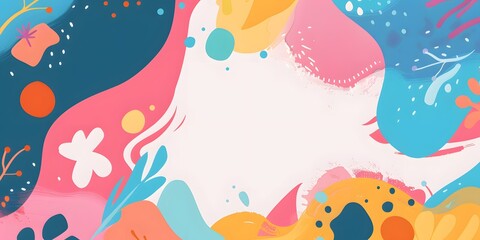 Colorful Abstract Shapes Background Design