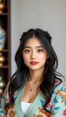 Fototapeta premium portrait of beautiful Korean young woman