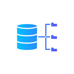 database gradient icon