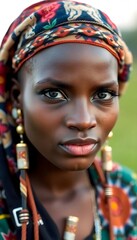 Obraz premium portrait of beautiful Malawi young woman