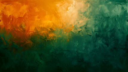 Fototapeta premium Gradient Green to Orange abstract background
