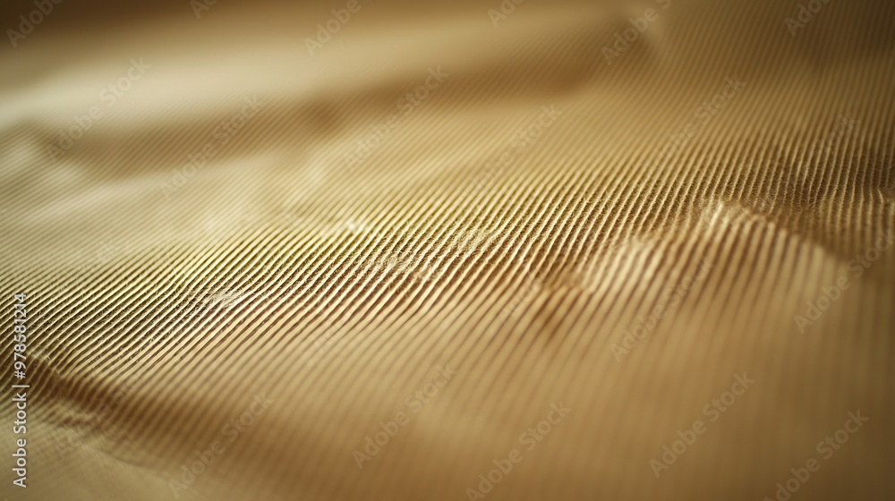 Aufkleber Corrugated Cardboard Background Texture Above View : Generative AI