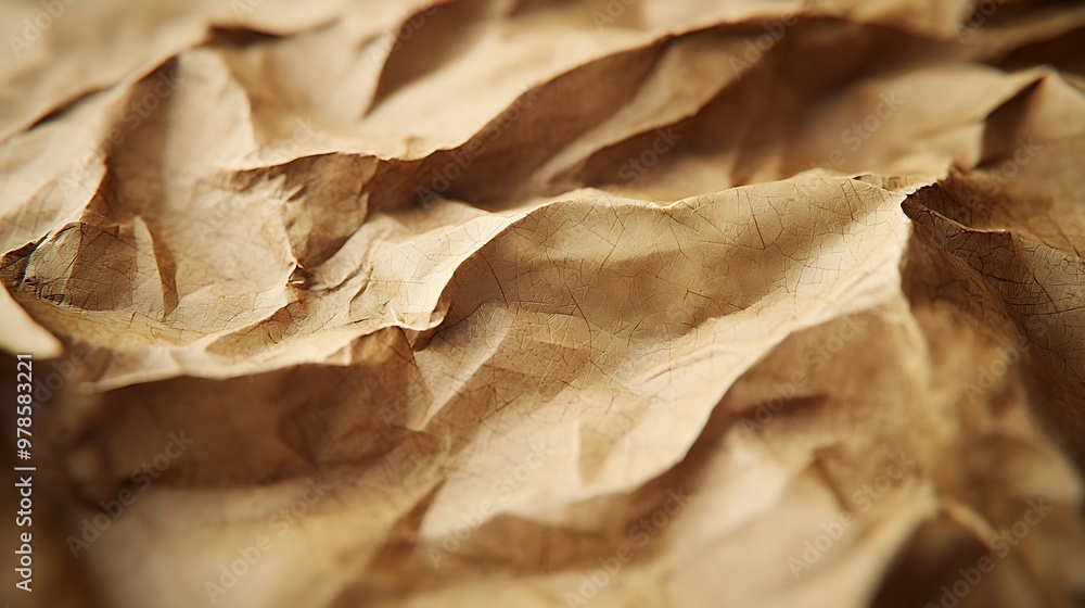 Poster natural recycled paper texture : generative ai