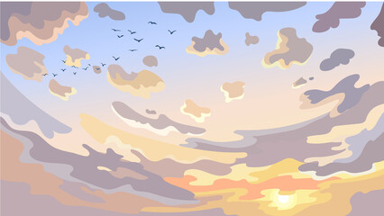 seamless pattern with birds