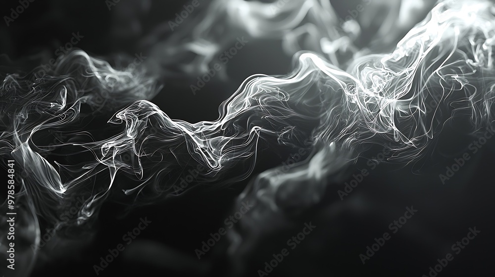 Poster abstract vector smoke background : generative ai