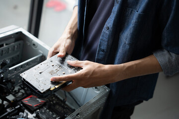 IT Engineer installing Hardware Equipment Development Facility Engineer  Maintenance computer...