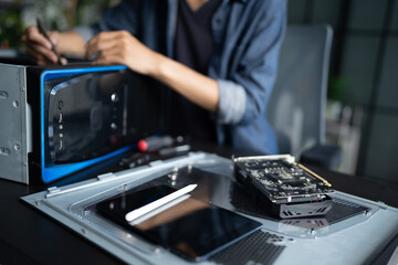 IT Engineer installing Hardware Equipment Development Facility Engineer  Maintenance computer...