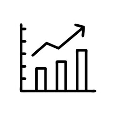 Icon Vector Business Growth chart