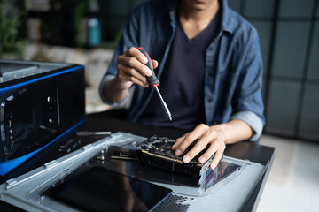 IT Engineer installing Hardware Equipment Development Facility Engineer  Maintenance computer...