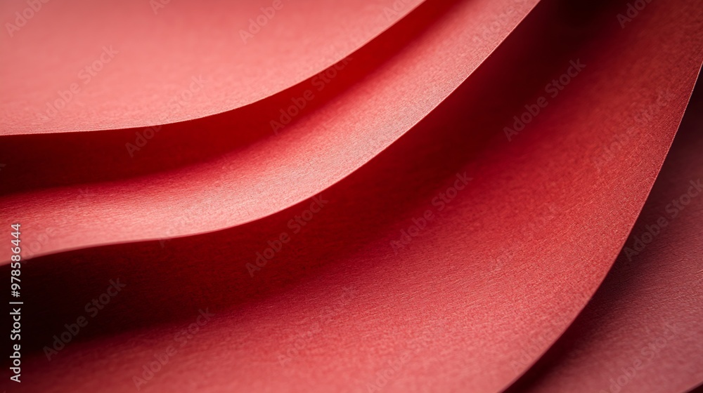 Poster red paper texture : generative ai