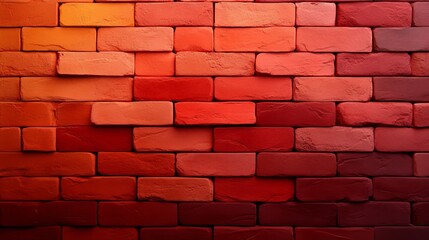 Fototapeta premium Abstract brick texture with flowing watercolor transitions, earthy tones like terracotta and beige, top view, representing calmness and natural flow, futuristic tone, Analogous Color Scheme