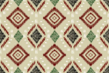 Traditional ethnic ikat pattern , bohemian style ,abstract art,Indian style,seamless pattern,ornament print, fabric,clothing,wrapping,textiles,carpet,batik,curtain,background and wallpaper.  