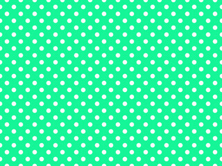 texturised white color polka dots over medium spring green backg