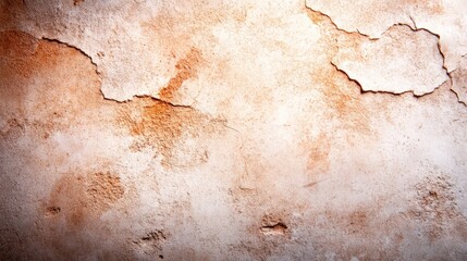 Obraz premium Abstract grunge wall with rough textures and cracks, graffiti remnants barely visible, soft vintage colors, moody lighting, watercolor style, minimalistic composition