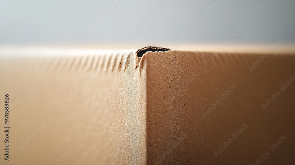 Poster cardboard box isolated on white background : generative ai