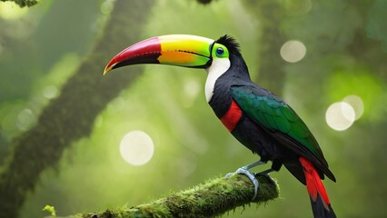 Fototapeta premium bird, toucan, beak, animal, tropical, hornbill
