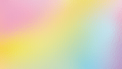 Pastel rainbow foil texture background. Multicolor foil texture vector illustration with glass effect, cmyk color