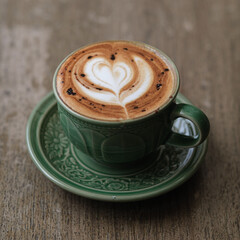 hot mocha  on the table