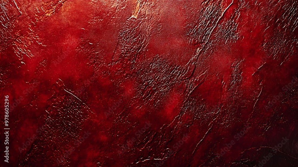 Poster Abstract Red Colored Texture : Generative AI
