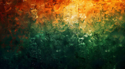 Fototapeta premium Gradient Amber to Emerald abstract background