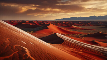 Red desert winds with glossy sheen background