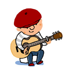 a man with guitar