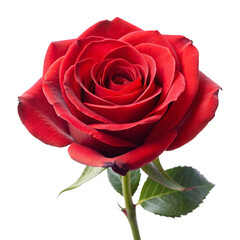Naklejka premium Rose Flower Isolated on Transparent Background for Elegant Design