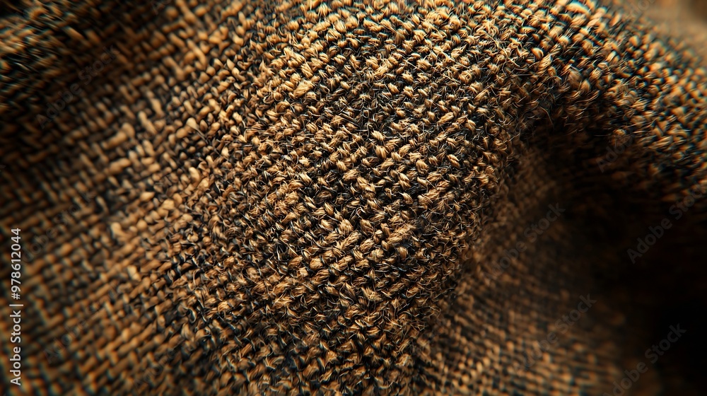 Aufkleber rough fabric texture pattern background : generative ai